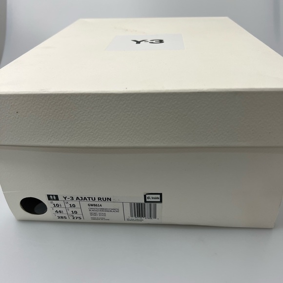 Y-3 Adidas Ajatu Run Sneakers White Grey Men’s 10.5 $350
